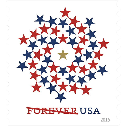 2016 Patriotic Spiral Forever First Class Forever Stamps image 0