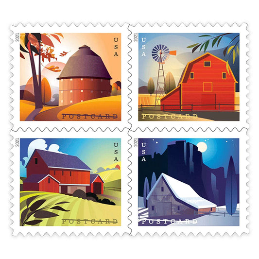 Barns Postcard Forever Stamps image 0