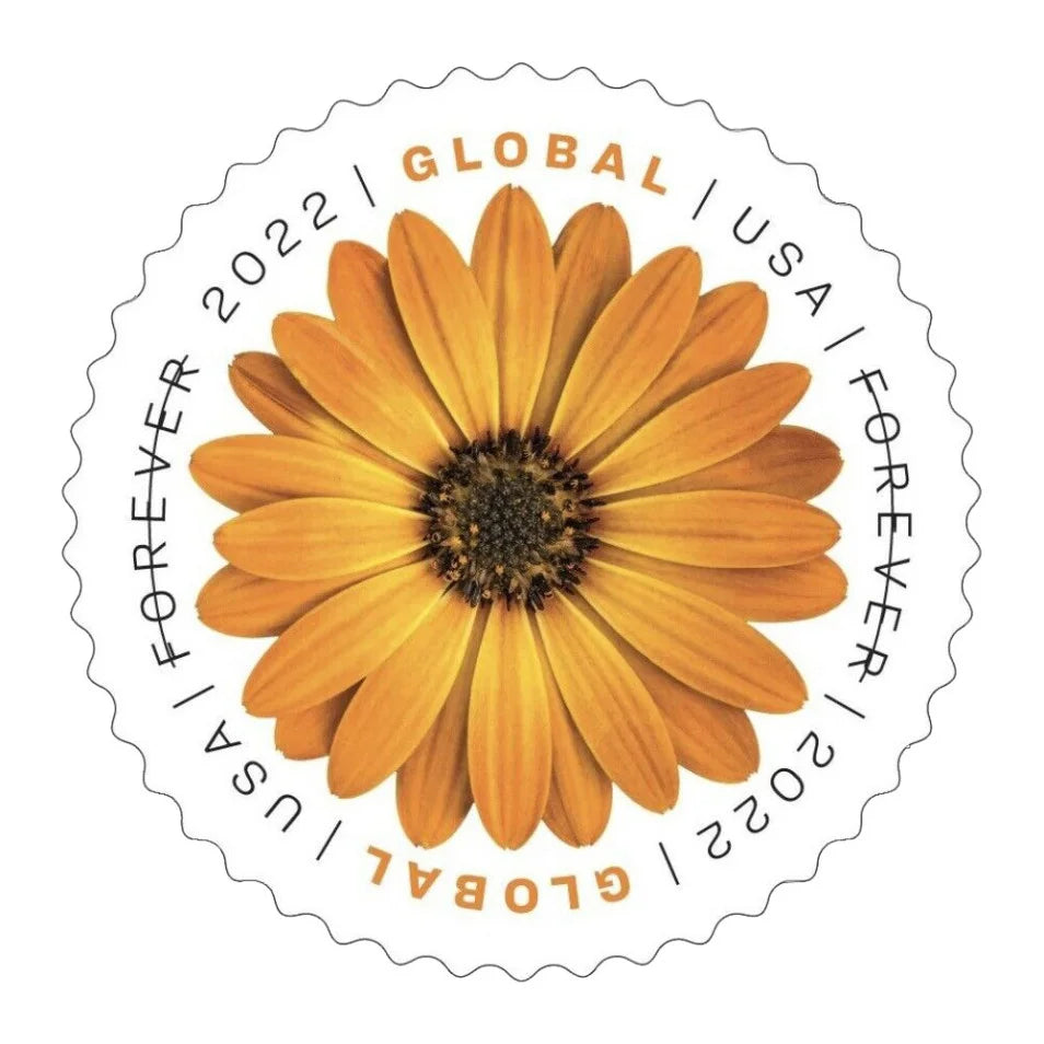 Global: African Daisy Forever Stamps image 0