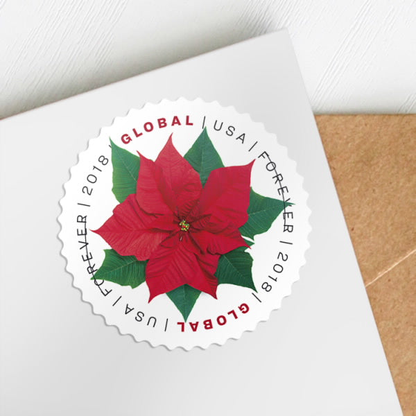 Global: Poinsettia Forever Stamps image 2