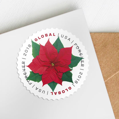 Global: Poinsettia Forever Stamps image 2