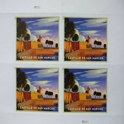 2021 USPS Castillo de San Marcos Priority Mail Postage Stamps image 1