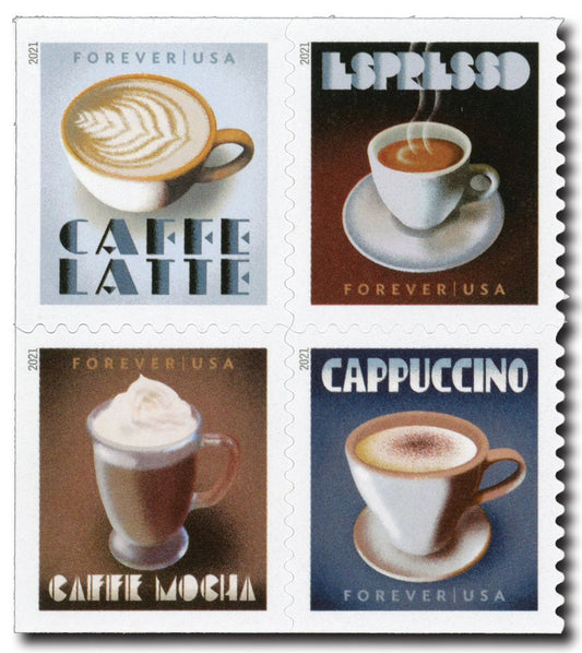 Espresso Drinks Forever Stamps image 0