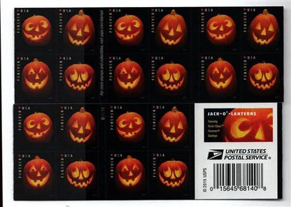 Jack-O'-Lanterns Forever Stamps image 1