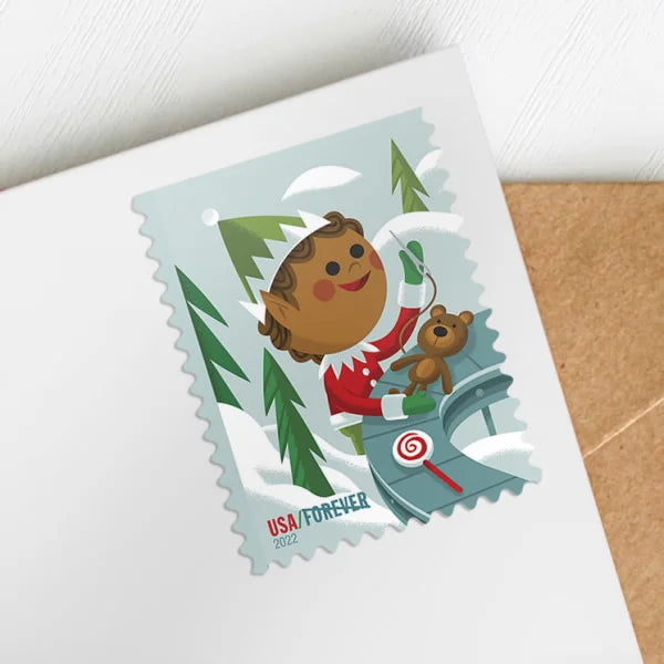 Holiday Elves Forever Stamps image 1