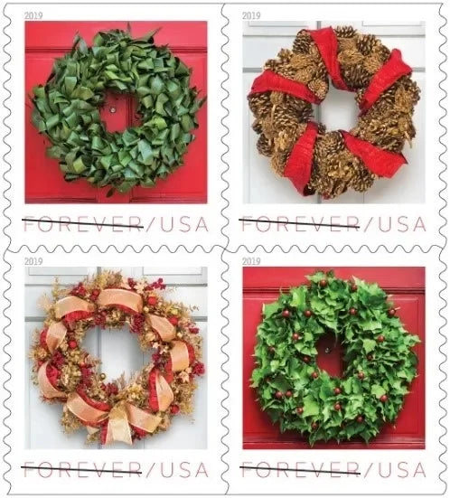 Holiday Wreaths Forever Stamps image 3
