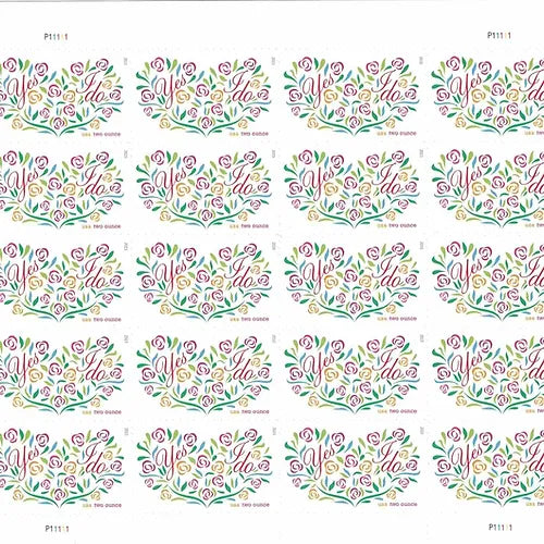 Yes, I Do Stamps 2015 Two-Ounce Forever Stamps 100pcs image 1