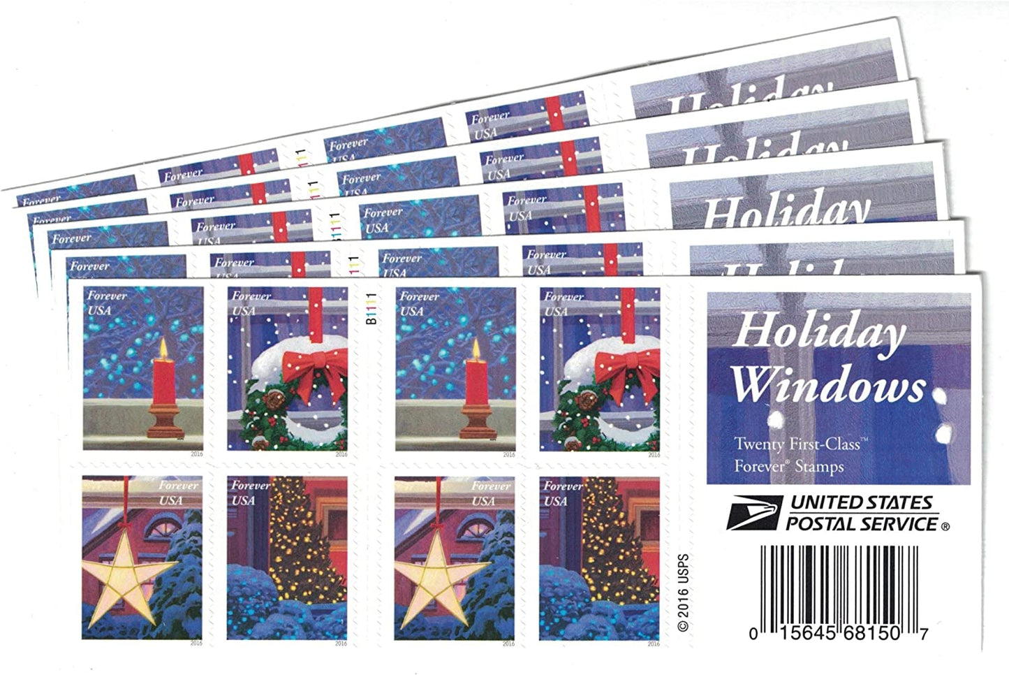 Holiday Windows Forever Stamps image 2