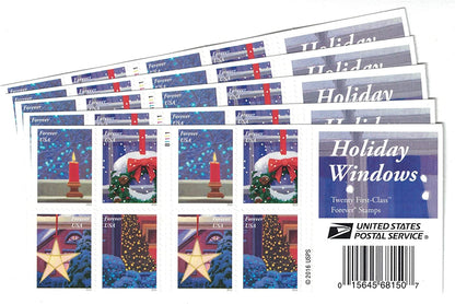 Holiday Windows Forever Stamps image 2