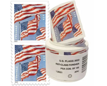 Limited Time Deal: $89.99 for 5 Rolls(500 Forever Stamps) - 2017/2018/2019/2022 Flag image 5