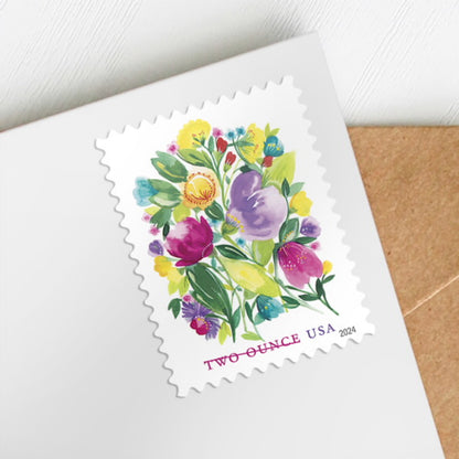 2024 Wedding Blooms Two Ounce Forever First Class Postage Stamps image 1