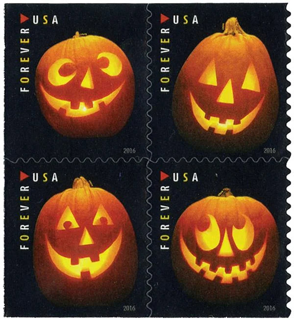 Jack-O'-Lanterns Forever Stamps image 0