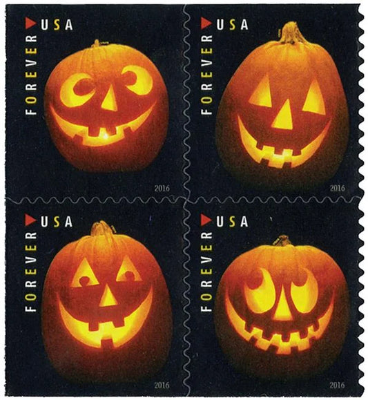 Jack-O'-Lanterns Forever Stamps image 0