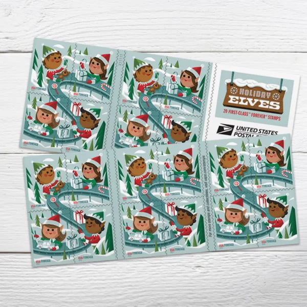 Holiday Elves Forever Stamps image 3