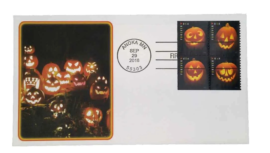 Jack-O'-Lanterns Forever Stamps image 2