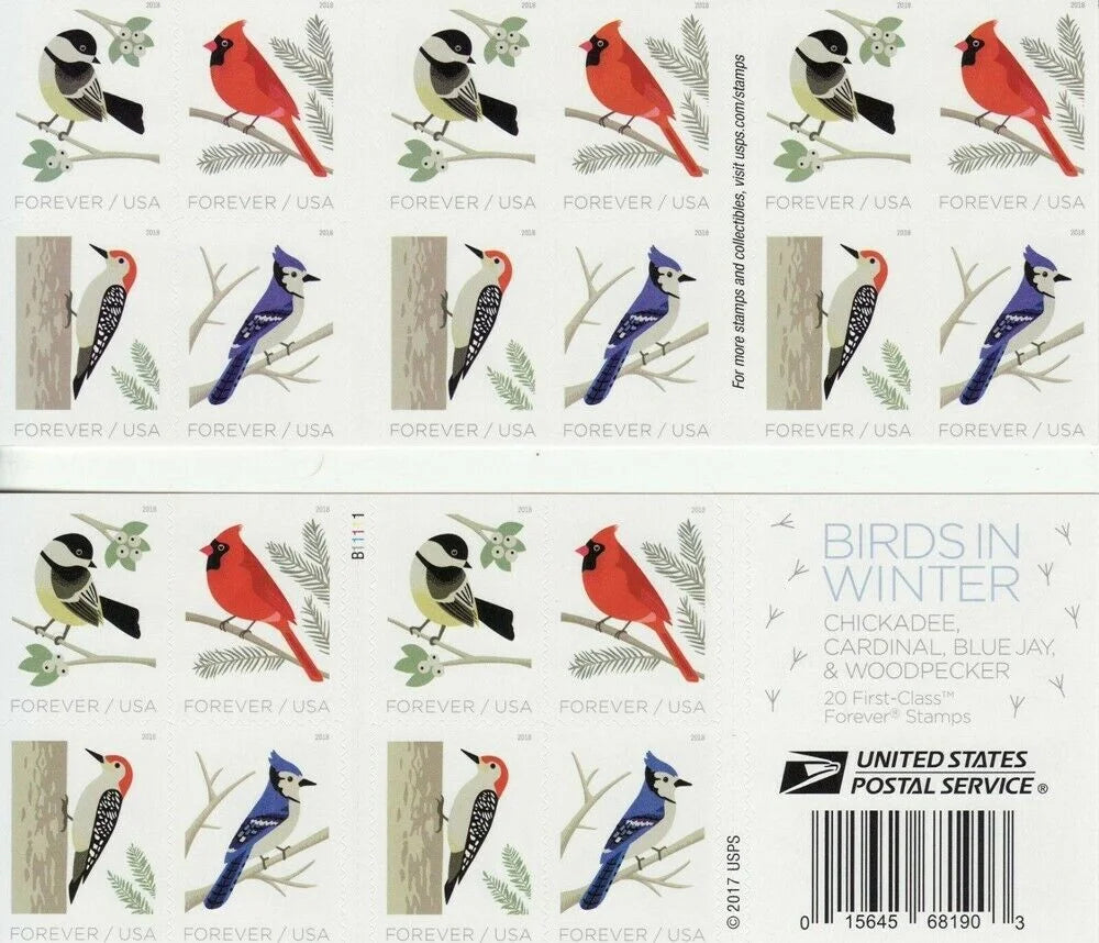Birds in Winter Forever Stamps image 2