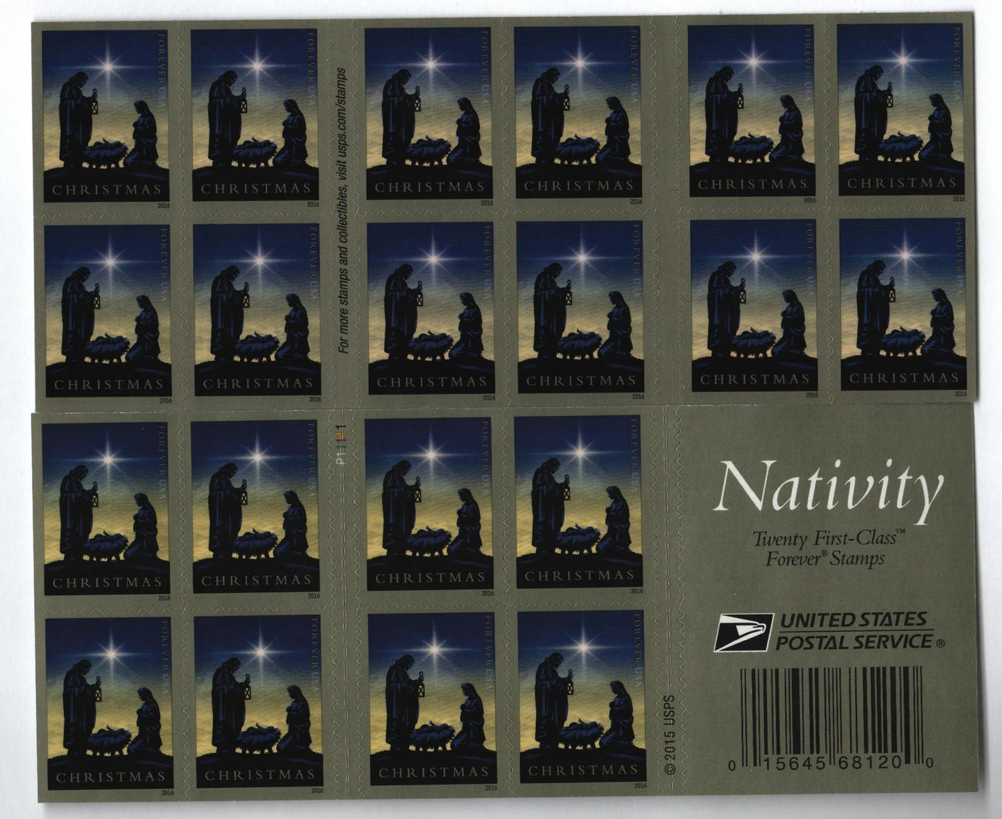Traditional Christmas: Nativity Forever Stamps image 1