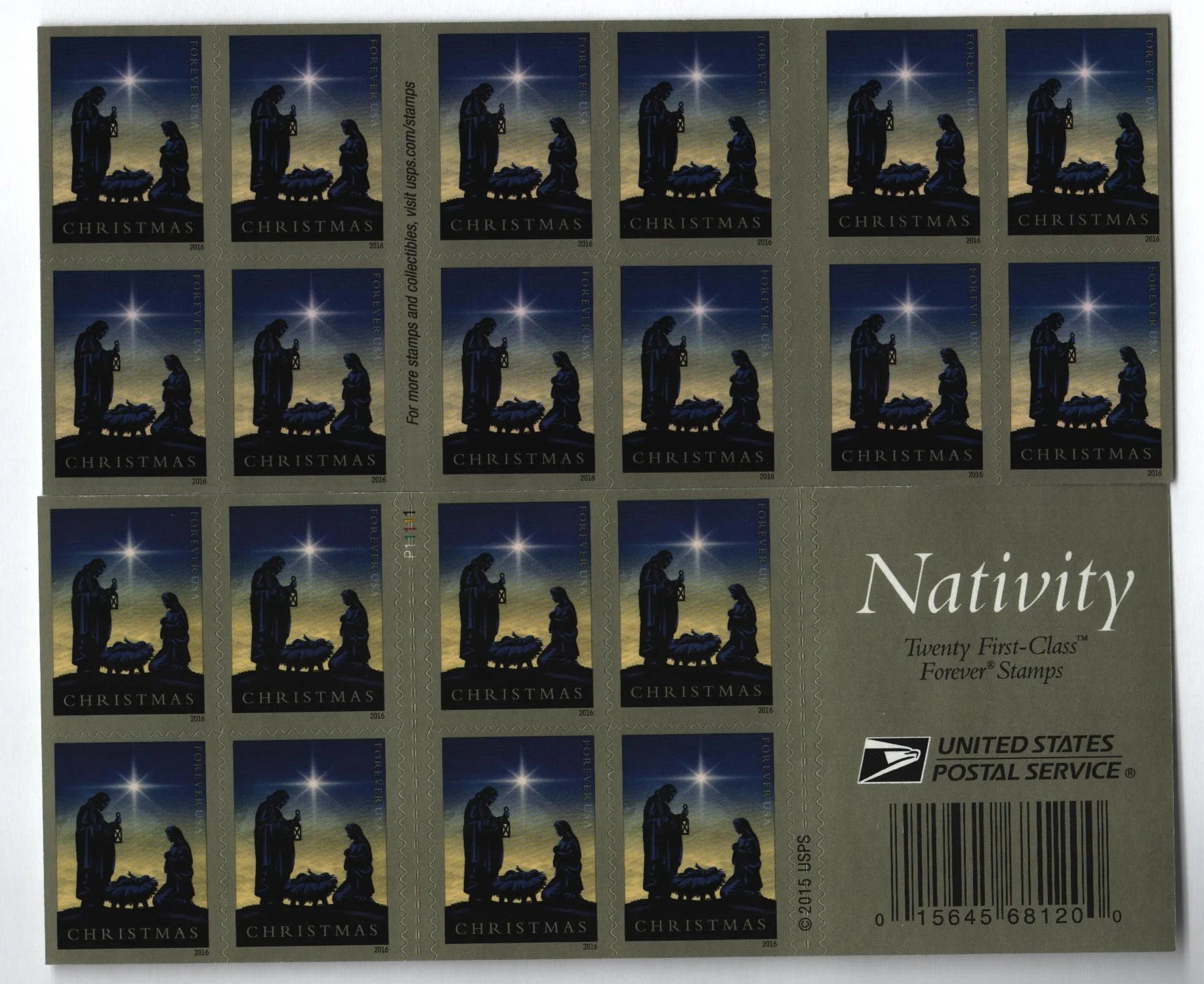Traditional Christmas: Nativity Forever Stamps image 1